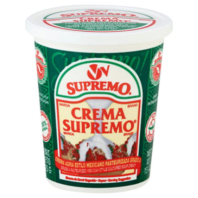 V&V Supremo Sour Cream Mexican Style, 14.99 Oz - 15 Oz - Image 1