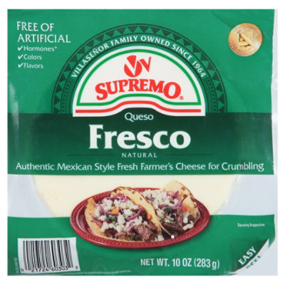V&V Supremo Queso Fresco Fresh Crumbling Cheese - 10 Oz - Image 1