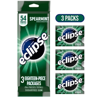Eclpse Spearmint 3pk - 54 Ct