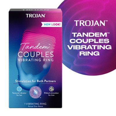 Trojan Vibrations Tandem Couples Vibrating Ring Personal Massager - Each - Image 2