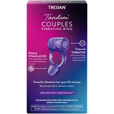 Trojan Vibrations Tandem Couples Vibrating Ring Personal Massager - Each - Image 5