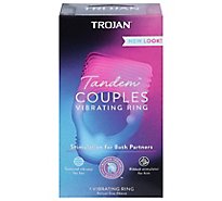 Trojan Vibrations Tandem Couples Vibrating Ring Personal Massager 1 Count