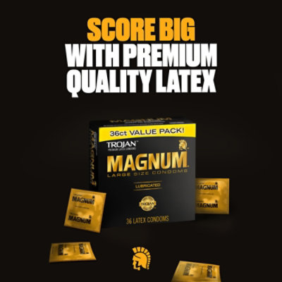 Trojan Magnum Large Size Condoms For Comfort And Sensitivity - 36 Count - Image 4