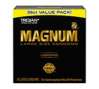 Trojan Condoms Magnum Lubricated - 36 Count