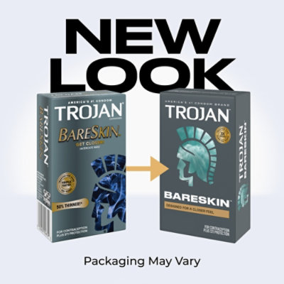 Trojan Bareskin Thin Premium Lubricated Condoms - 24 Count - Image 2