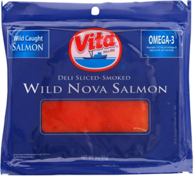 Vita Sliced Smoked Salmon - 3 Oz - Image 2