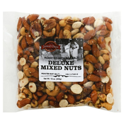 Nuts Deluxe Roasted Mixed - 12 Oz - Randalls