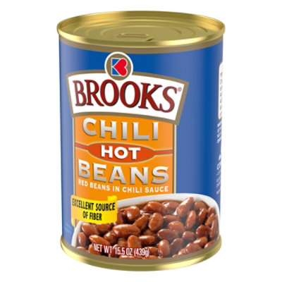 Brooks Chili Beans Hot Flavor Canned Red Beans In Chili Sauce - 15.5 Oz - Image 3