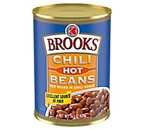 Brooks Chili Beans Hot Flavor Canned Red Beans In Chili Sauce - 15.5 Oz