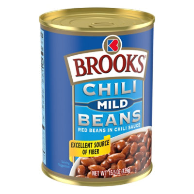 Brooks Chili Beans Mild Flavor Canned Red Beans In Chili Sauce 15.5 Oz jewelosco