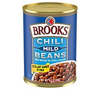Brooks Chili Beans Mild Flavor Canned Red Beans In Chili Sauce - 15.5 Oz