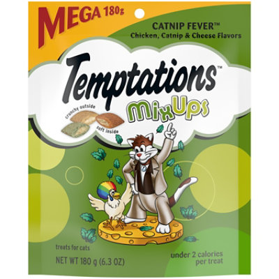 Temptations MixUps Catnip Fever Flavor Crunchy and Soft Adult Cat Treats - 6.3 Oz - Image 1