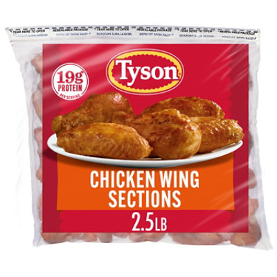 Tyson Frozen Chicken Wing Sections - 2.5 Lb