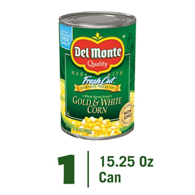 Del Monte Fresh Cut Gold And White Corn - 15.25 Oz - Image 1