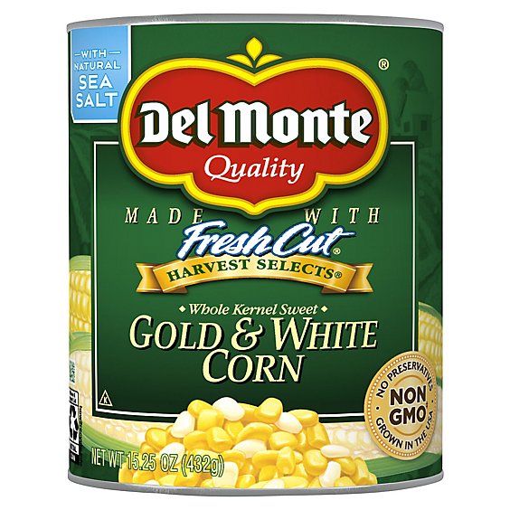 Del Monte Fresh Cut Gold And White Corn - 15.25 Oz