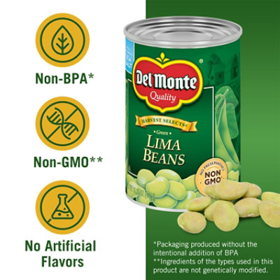 Del Monte Green Lima Beans - 15.25 Oz - Image 2