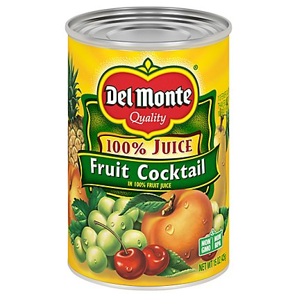 Del Monte Juice In Fruit Cocktail Natural - 15 Oz
