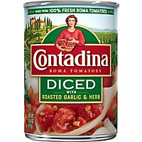 Contadina Roasted Garlic Diced Tomatoes - 14.5 Oz - Image 2
