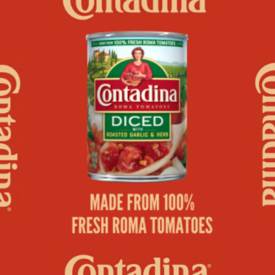 Contadina Roasted Garlic Diced Tomatoes - 14.5 Oz - Image 3