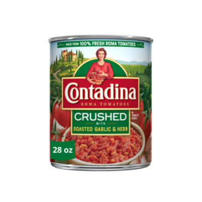 Contadina Roasted Garlic Crushed Tomatoes - 28 Oz - Image 1