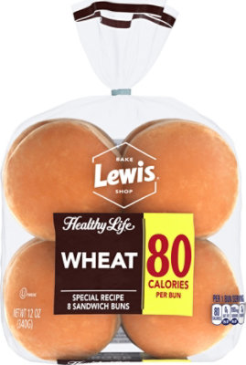 Healthy Life Wheat Hamburger Bun - 12 Oz - Image 1