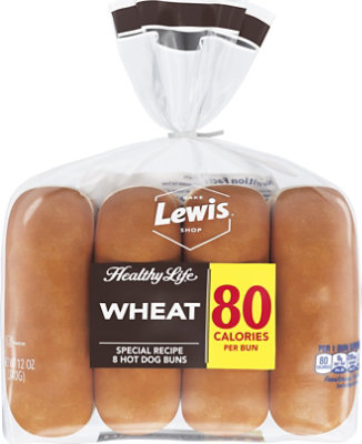 Healthy Life Hot Dog Bun Wheat - 12 Oz - Image 1