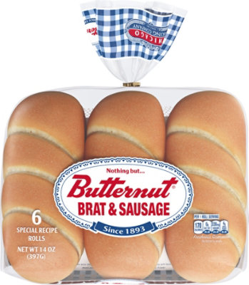 Butternut Bratwurst/Sausage Rolls - 14 Oz - Image 1