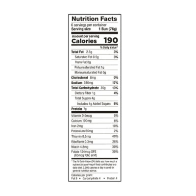 Butternut Hamburger Buns 5in - 14 Oz - Image 3