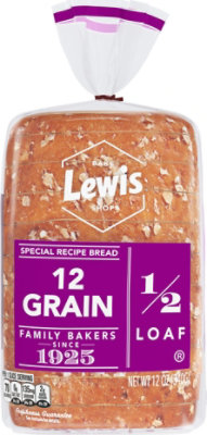 Lewis Half Loaf 12 Grain Bread - 12 Oz - Image 1