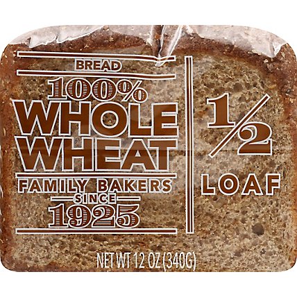 Lewis Half Loaf 100% Wheat Bread - 12 Oz - Image 2