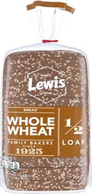 Lewis Half Loaf 100% Wheat Bread - 12 Oz - Image 1