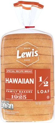 Lewis Half Loaf Hawaiian Bread - 12 Oz - Image 1