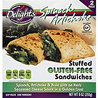 Delights Gluten Free Sandwich Spinach Artichoke - 9Oz - Image 2