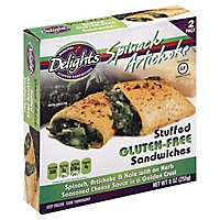 Delights Gluten Free Sandwich Spinach Artichoke - 9Oz - Image 1