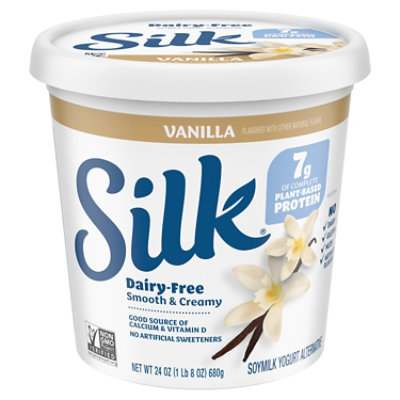 Silk Vanilla Soy Milk Yogurt Alternative  24 Oz - Image 1