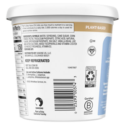 Silk Vanilla Soy Milk Yogurt Alternative  24 Oz - Image 2