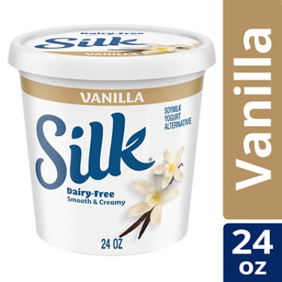  Silk Yogurt Alternative Soy Dairy Free Vanilla - 24 Oz 