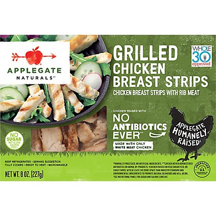 Applegate Farms Chicken Strips Grilled - 8 Oz - Image 2
