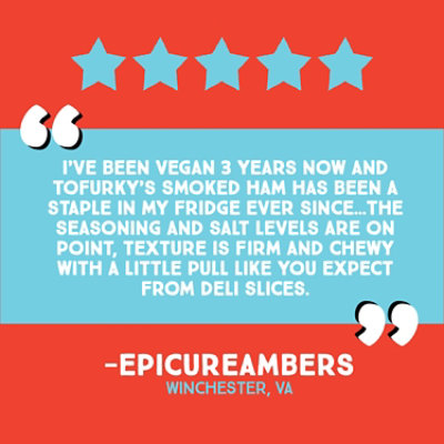Tofurky Smoked Ham Style Deli Slices, 5.5 Oz - 5.5Oz - Image 2