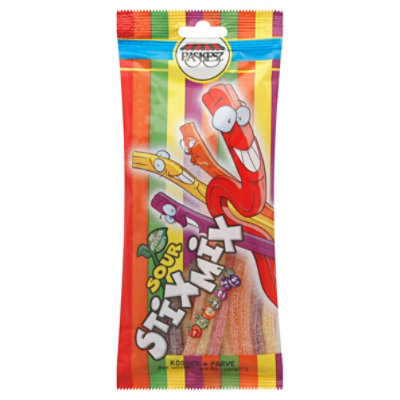 Paskesz Sour Stix Mix Licorice - 3.5 Oz - Image 1