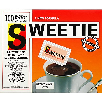 Sweetie Low Calorie Sugar Substitute Packets - 3.5 Oz - Image 2