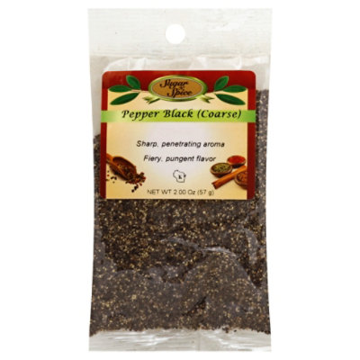 Coarse Black Pepper - 2 Oz - Image 1