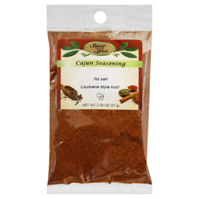 River Road Spicy Cajun Seasoning (No Salt, No MSG Blend), 2 Ounce Shaker