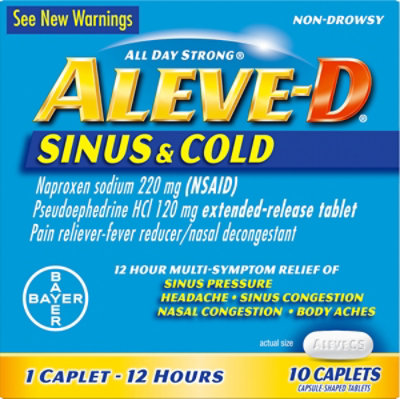 Aleve D Sinus & Cold - 10 Count - Image 2