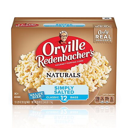 Orville Redenbacher's Naturals Simply Salted Popcorn Classic Bag - 12 Count - Image 2