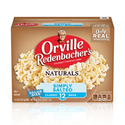 Orville Redenbacher's Naturals Simply Salted Popcorn Classic Bag - 12-3.29 Oz - Image 1