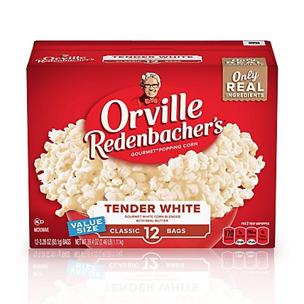 Orville Redenbacher's Tender White Popcorn Classic Bag - 12 Count - Image 2