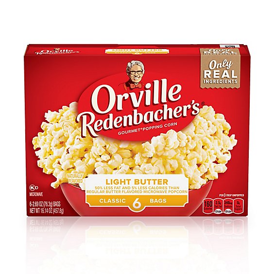 Orville Redenbacher's Light Butter Popcorn Classic Bag - 6-2.69 Oz