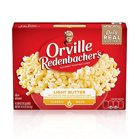 Orville Redenbachers Light Butter Popcorn - 6-2.69 Oz