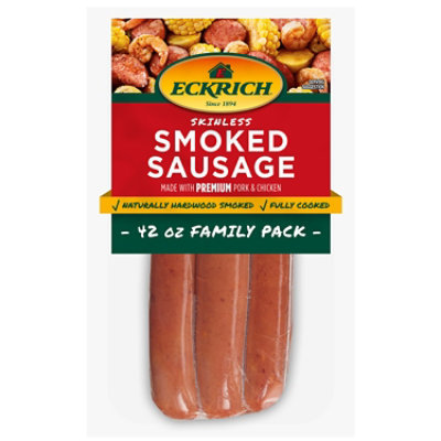 Eckrich Skinless Smoked Sausage - 42 Oz